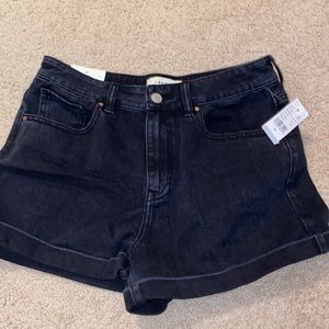 Pacsun black mom jean shorts